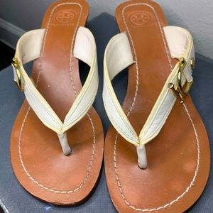 Used wedge flip flops